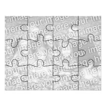Le puzzle personnalisable Card-12 de "moquerie" de Invitation