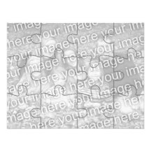 Le puzzle personnalisable Card-12 de "moquerie" de Cartons D'invitation