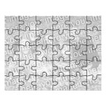 Le puzzle personnalisable Card-30 de "moquerie" de Cartons D'invitation