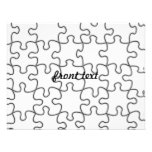 Le puzzle rapièce le modèle (ajoutez la couleur d' invitation