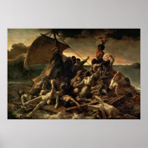 Le radeau de la méduse - Théodore Géricault Affiche