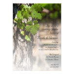 Le raisin part de l'invitation de wedding shower d