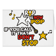 LE RAP EST MAINTENANT T-SHIRT DE POP CARTE