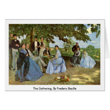Le rassemblement, par Frederic Bazille Cartes De Vœux