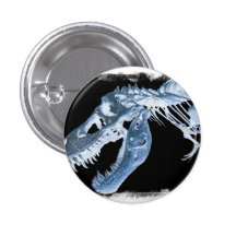 Le rayon X bleu et noir de T-Rex désosse la photo Badges
