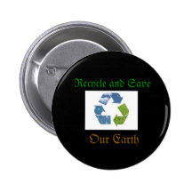 le recycling_symbol, réutilisent et des économies, badge avec épingle