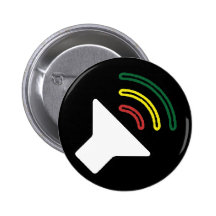 Le reggae écoutent bouton pin's