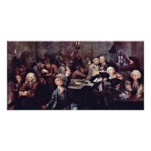 Le repaire de jeu "par Hogarth William Carte Avec Photo