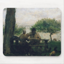 Le repas chez Honfleur, 1875 Tapis De Souris