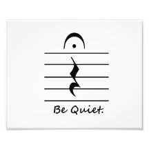 Le repos de notation musicale soit tranquille photos d’art