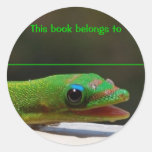 Le reptile de lecture ce livre appartient à adhésifs ronds