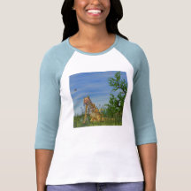 Le ressort charme la pièce en t raglane t-shirts