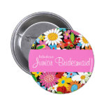 Le ressort fleurit épousant l'étiquette junior de  badge