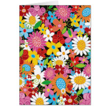 Le ressort fleurit l'invitation/carte vierge