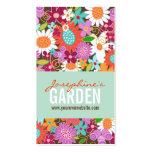 Le ressort lunatique doux fleurit le jardin coloré cartes de visite personnelles