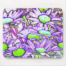 Le résumé fleurit Mousepad Tapis De Souris