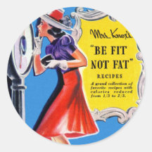 Le rétro kitsch vintage de femmes soit adapté, liv adhésifs ronds
