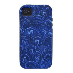 Le rétro résumé tourbillonne Coque-Compagnon de bl Coques iPhone 4