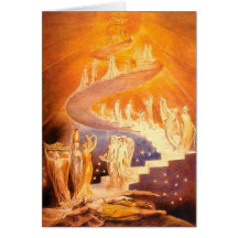 Le rêve de Jacob par William Blake Cartes De Vœux