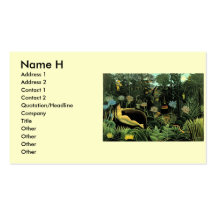 Le rêveur de Henri Rousseau (1910) Carte De Visite