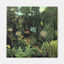 Le rêveur de Henri Rousseau (1910) Magnets Pour Réfrigérateur