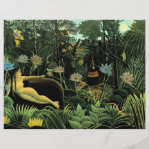 Le rêveur de Henri Rousseau (1910) Prospectus Personnalisés