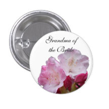 le rhododendron rose fleurit le bouton de mariage pin's