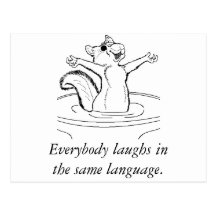 Le rire est universel carte postale