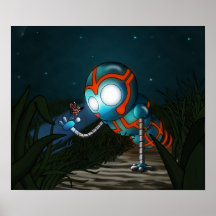 Le robot et le papillon poster