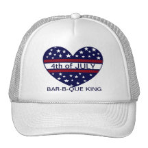 le ROI 4 juillet HATHat de BBQ Casquettes