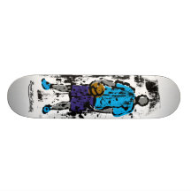 Le Roi Blue - basket-ball de terrain de jeu Plateaux De Skateboards