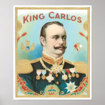 Le Roi Carlos Label Poster