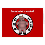 Le Roi Cook-Off Cards de BBQ Carte De Vœux