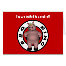 Le Roi Cook-Off Cards de BBQ Carte De Vœux