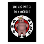 Le Roi Cookout Card de BBQ Cartes De Vœux