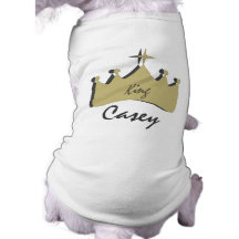Le Roi Crown Dog Shirt Manteaux Pour Animaux Domestiques