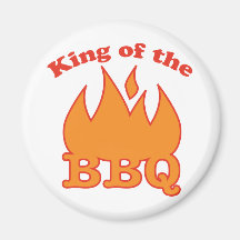 Le Roi Of The BBQ Aimants