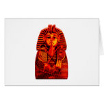 Le Roi rouge Tut Carte De Vœux