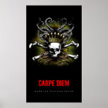 Le Roi Squid Skull Carpe Diem Affiche