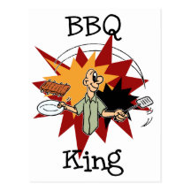 Le Roi T-shirts et cadeaux de BBQ Carte Postale
