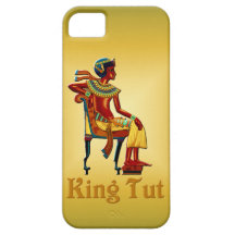 Le Roi Tut sur son trône Coque iPhone 5
