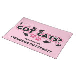 Le rose a obtenu des chats ? Set de table personna