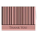 Le rose barre le Merci Cartes