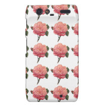 Le rose de rose fleurit la caisse de Motorola Razr coques case-mate