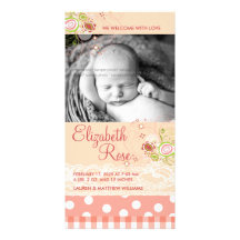 le rose doux de fatfatin fleurit faire-part de béb photocartes