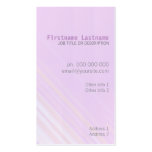 Le rose en pastel barre le carte de visite