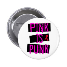 Le rose est bouton punk pin's