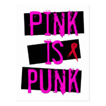 Le rose est carte postale punk