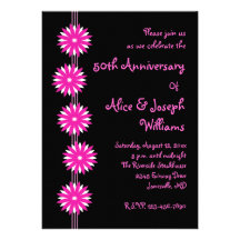 Le rose fleurit des invitations de fête d'annivers