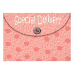 Le rose pointille des invitations de baby shower d